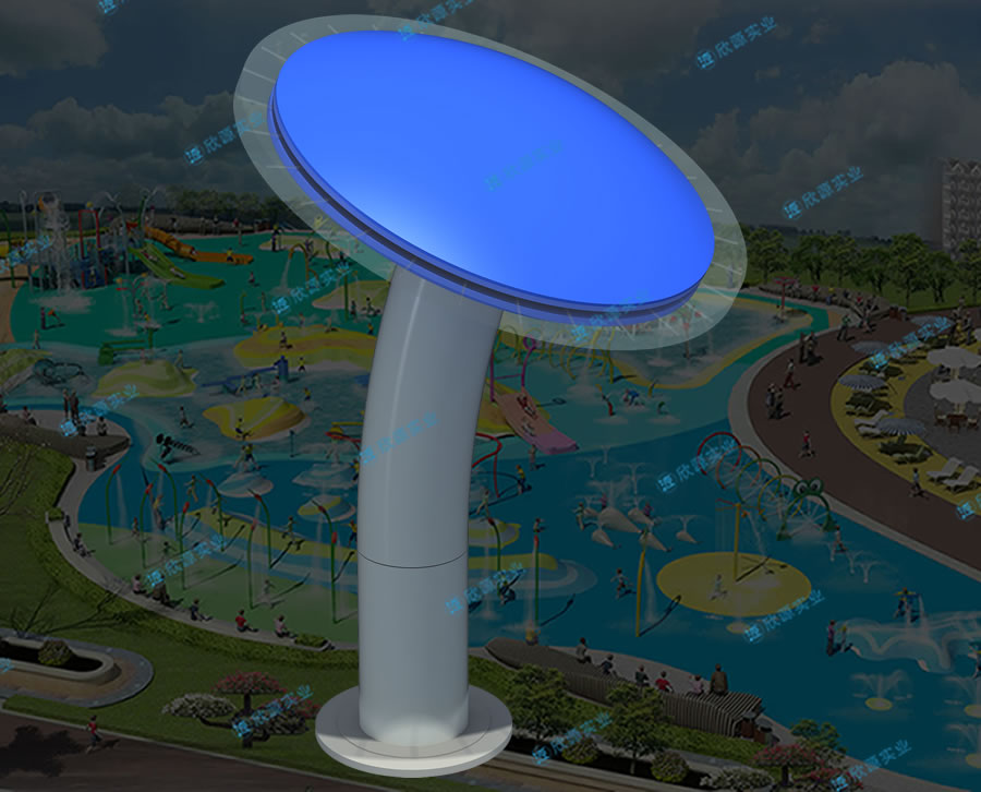 不明飛行物戲水小品