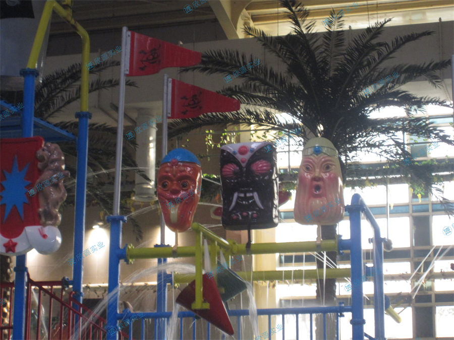 室內(nèi)水上樂園中型水寨制作案例